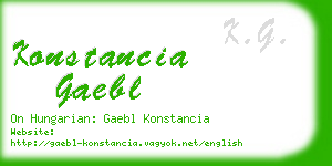 konstancia gaebl business card